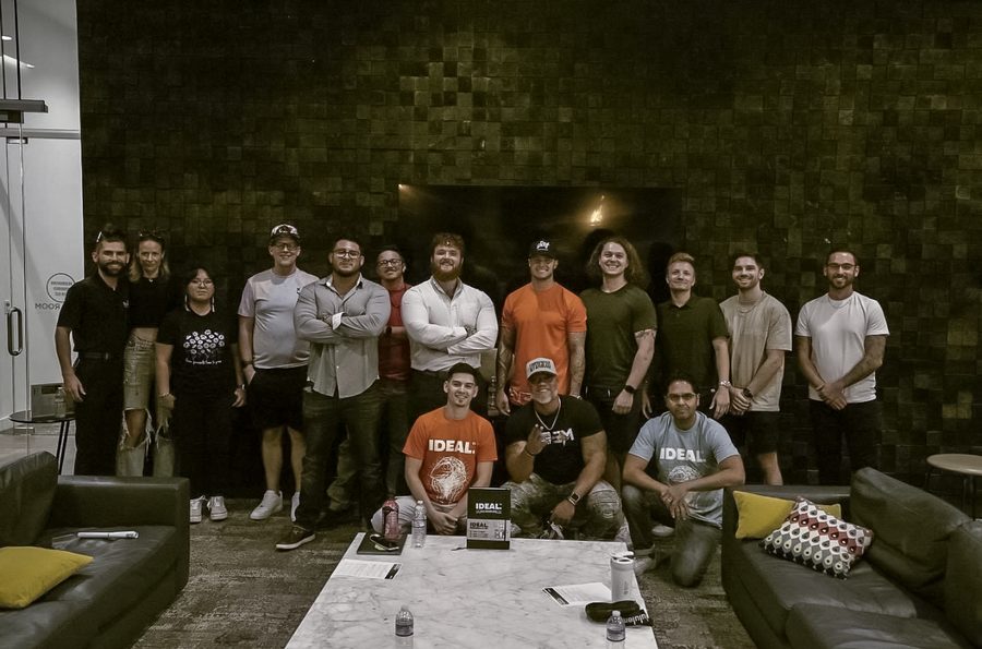 A group photo from a leadership workshop