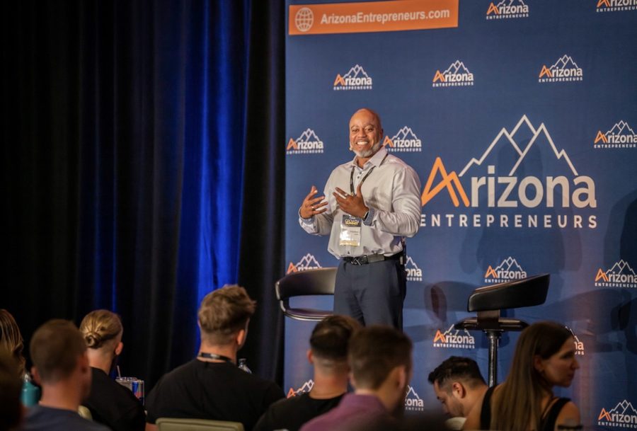 Princeton Clark speaking at Arizona Entrepreneurs